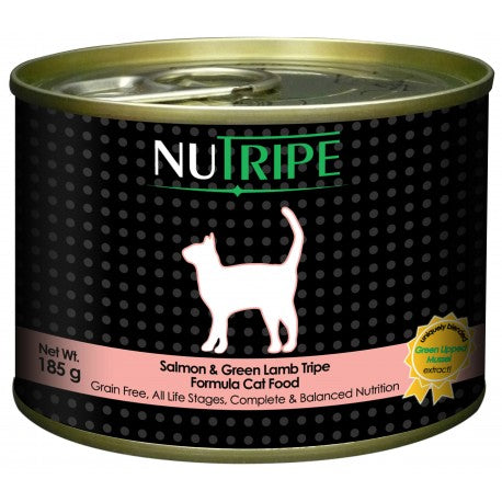 Nutripe Classic Salmon With Green Tripe Canned Cat Food 185g - Kohepets