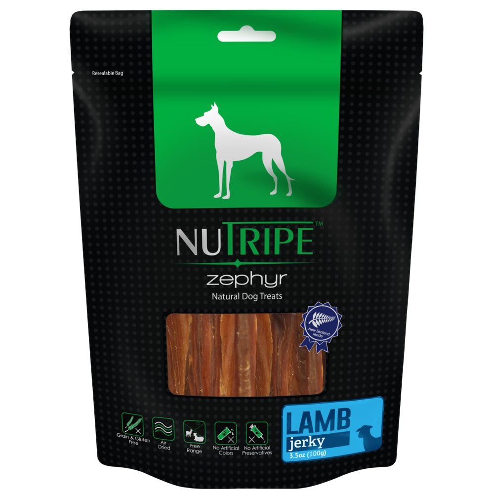 Nutripe Zephyr Lamb Jerky Dog Treats 100g - Kohepets