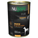 Nutripe Pure Duck & Green Tripe Canned Dog Food 390g