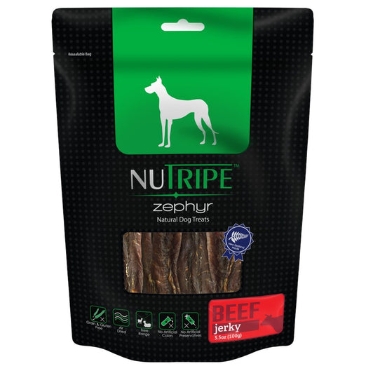 Nutripe Zephyr Beef Jerky Dog Treats 100g - Kohepets