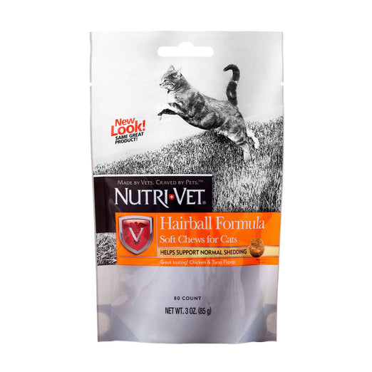Nutri-Vet Hairball Formula Soft Chews for Cats - Kohepets