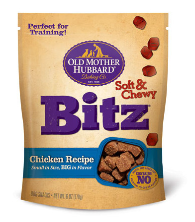 Old Mother Hubbard Bitz Soft & Chewy Chicken Recipe Dog Treats 6oz - Kohepets