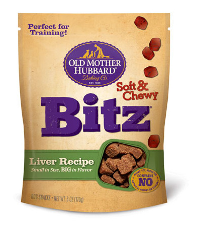 Old Mother Hubbard Bitz Soft & Chewy Liver Recipe Dog Treats 6oz - Kohepets