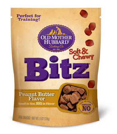 Old Mother Hubbard Bitz Soft & Chewy Peanut Butter Flavour Dog Treats 6oz - Kohepets