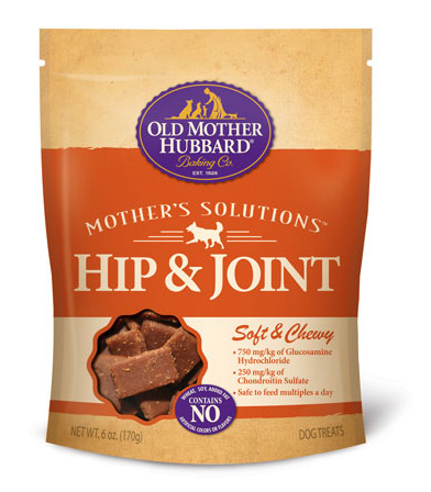 Old Mother Hubbard Mother's Solutions Hip and Joint Soft & Chewy Dog Treats 6oz - Kohepets