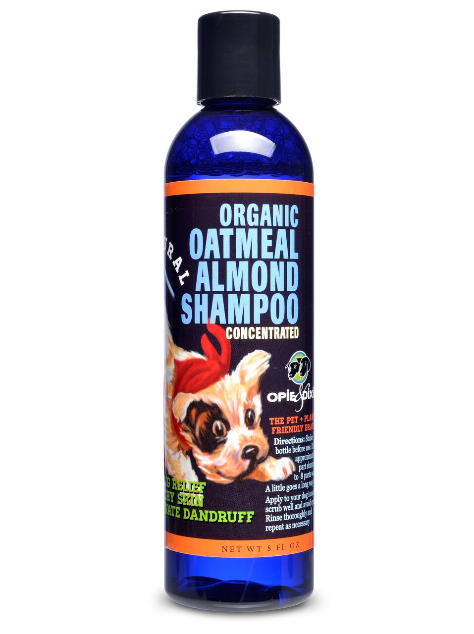 Opie & Dixie Organic Oatmeal Almond Shampoo For Dogs 8oz - Kohepets