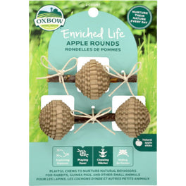Oxbow Enriched Life Apple Rounds Chew Toy For Small Animals - Kohepets