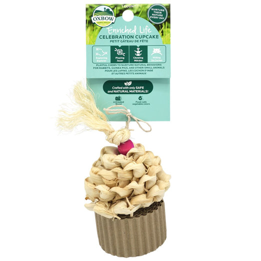 Oxbow Enriched Life Celebration Cupcake Toy For Small Animals - Kohepets