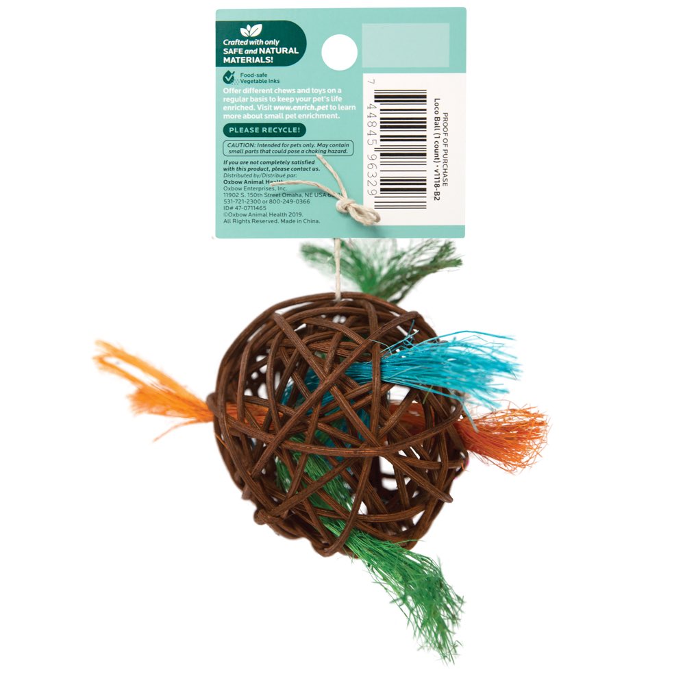 Oxbow Enriched Life Loco Ball For Small Animals - Kohepets