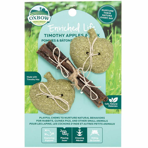 Oxbow Enriched Life Timothy Apple & Stix For Small Animals - Kohepets