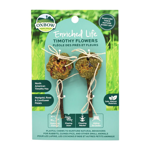 Oxbow Enriched Life Timothy Flowers Toy For Small Animals - Kohepets