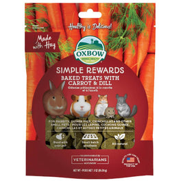 Oxbow Simple Rewards Baked Treats With Carrot & Dill For Small Animals 85g - Kohepets