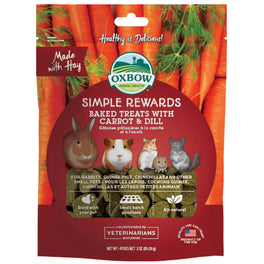 Oxbow Simple Rewards Baked Treats With Carrot & Dill For Small Animals 85g - Kohepets