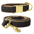 Pattefrenz Brownie Gold Collar & Leash Set (Medium) - Kohepets