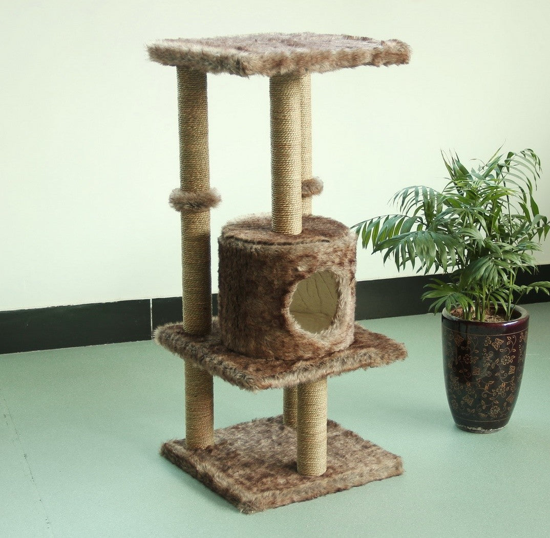 Pawise Kitty Hide N Seek Cat Post - Kohepets