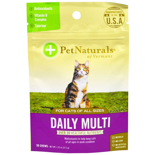 10% OFF: Pet Naturals of Vermont Daily Multi-Vitamins For Cats 30 Chews - Kohepets