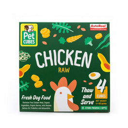 PetCubes Raw Chicken Frozen Dog Food 2.25kg - Kohepets
