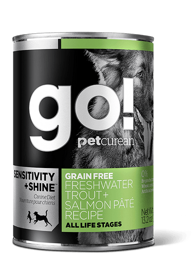 GO! Sensitivity + Shine Grain-Free Freshwater Trout & Salmon Pâté Recipe Canned Dog Food 374g - Kohepets