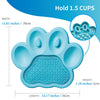 PetDreamHouse PAW 2-In-1 Interactive Slow Feeder For Cats & Dogs (Blue Paw)
