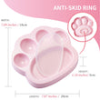 PetDreamHouse PAW 2-In-1 Mini Interactive Slow Feeder For Cats & Dogs (Baby Pink Paw)
