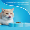 PetDreamHouse PAW 2-In-1 Mini Interactive Slow Feeder For Cats & Dogs (Blue Paw)