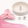 PetDreamHouse SPIN Interactive Slow Feeder For Cats & Dogs (Baby Pink Bougainvillea)
