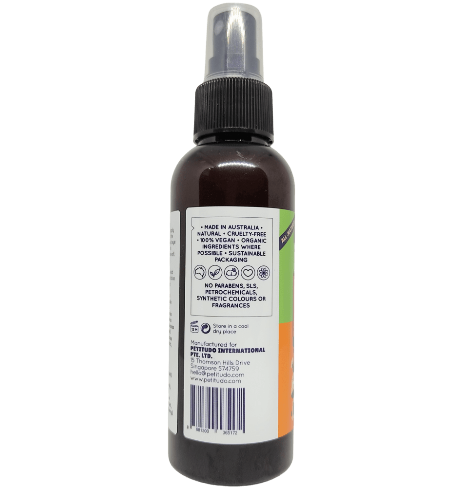 Petitudo Natural Go-Go Hydrating Rinse-Free Spray For Cats & Dogs 125ml