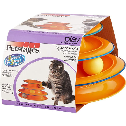15% OFF: Petstages Tower of Tracks Interactive Cat Toy - Kohepets