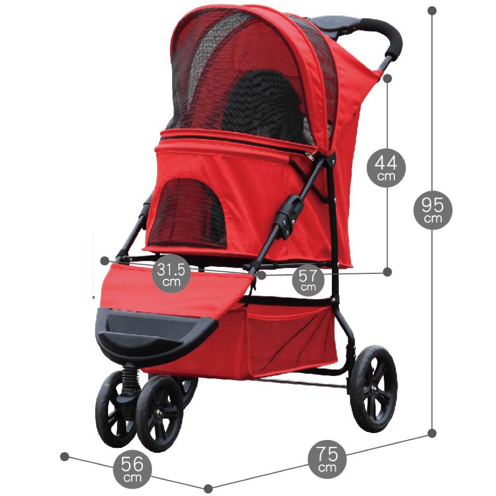 WP Pettyman Pet Stroller (818) - Kohepets