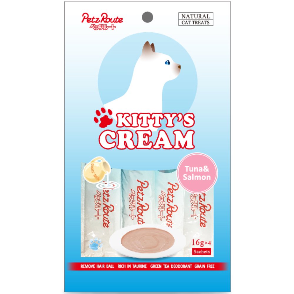 3 FOR $10: Petz Route Kitty’s Cream Tuna & Salmon Cat Treats 64g - Kohepets