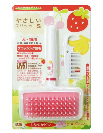 Petz Route Fruit Series Elastomer Slicker Brush Small - Kohepets