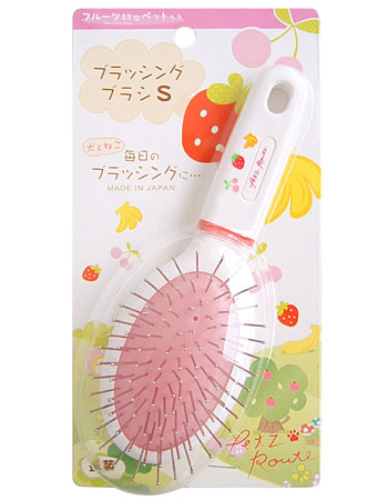 Petz Route Fruit Series Rubber Cushioned Pin Brush Small - Kohepets