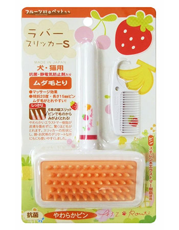 Petz Route Fruit Series Rubber Slicker Brush Small - Kohepets