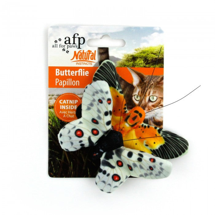 All For Paws Natural Instincts Butterflies 2pk Cat Toy - Kohepets