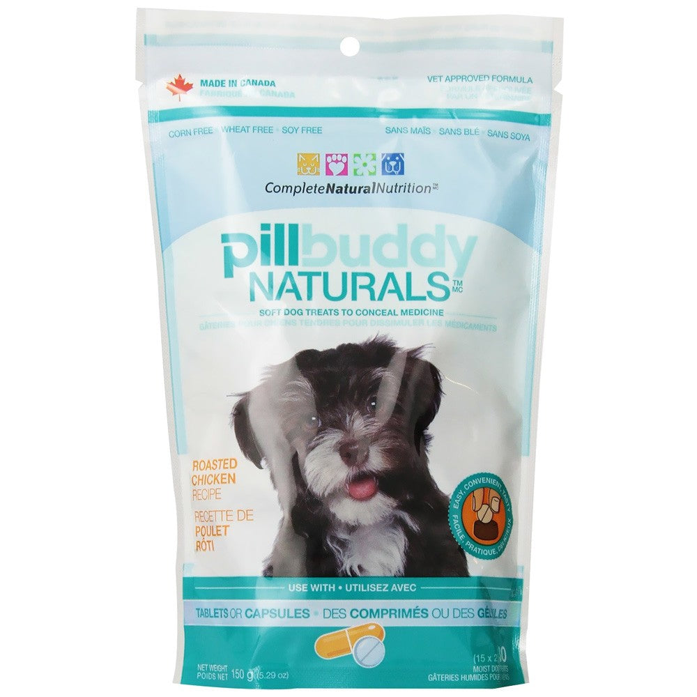 Pill Buddy Naturals Roasted Chicken Dog Treats 5.29oz - Kohepets