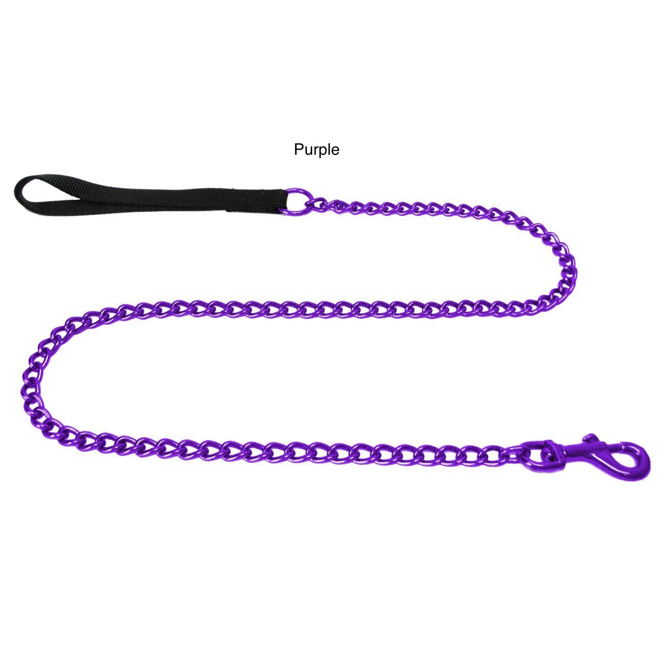 Platinum Pets Stainless Steel Chain Leash With Nylon Handle 42" x 2.5mm - Kohepets