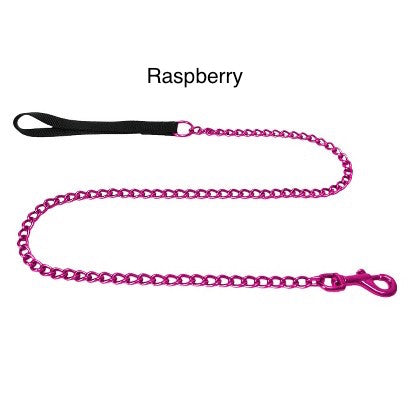 Platinum Pets Stainless Steel Chain Leash With Nylon Handle 42" x 2.5mm - Kohepets