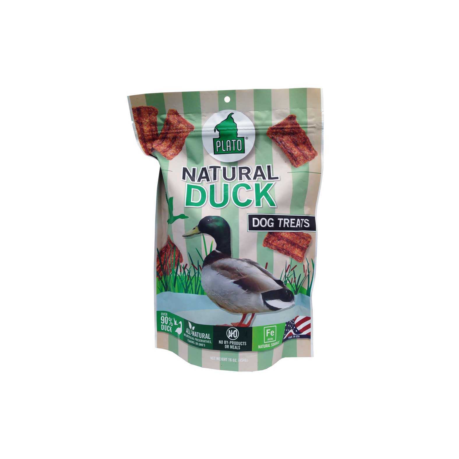 20 OFF Plato Natural Duck Strips Dog Treats 16oz Kohepets