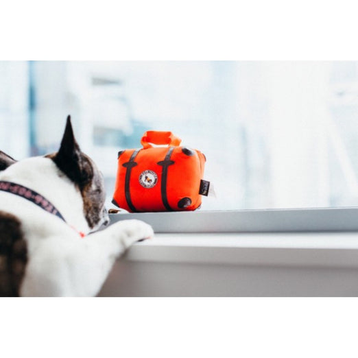 PLAY Globetrotter Pack & Snack Suitcase Plush Dog Toy - Kohepets