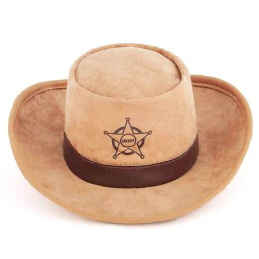 PLAY Mutt Hatter Sheriff Hat Plush Dog Toy - Kohepets