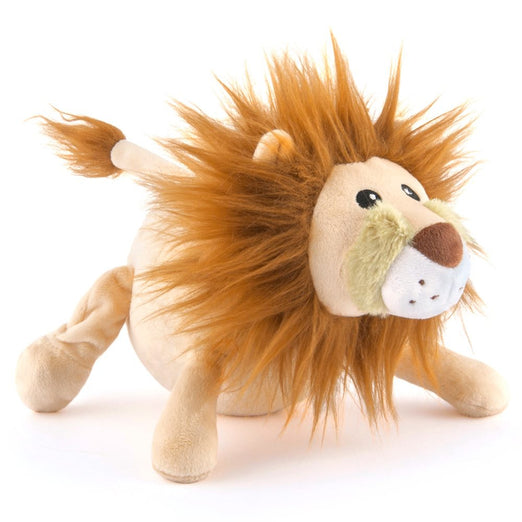 PLAY Safari Wildlife Leonard The Lion Plush Dog Toy - Kohepets