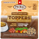 '$10 OFF 3.5oz (Exp 27Dec23)': Primal Cupboard Cuts Pork Grain-Free Freeze-Dried Raw Food Toppers For Dogs & Cats