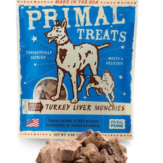 Primal Freeze Dried Turkey Liver Munchies Dog & Cat Treat 2oz - Kohepets