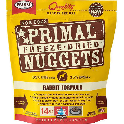 Primal Freeze-Dried Rabbit Formula Grain-Free Dog Food - Kohepets