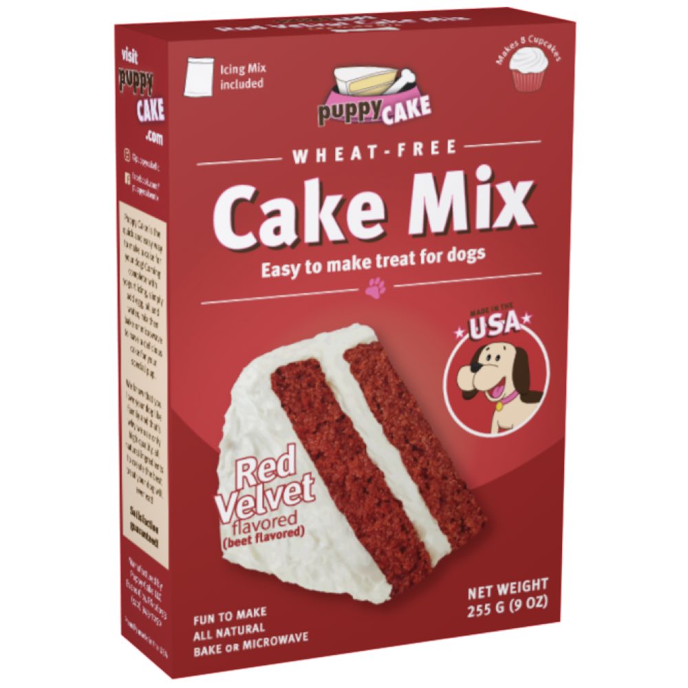Puppy Cake Red Velvet Microwaveable Cake Mix For Dogs 255g - Kohepets
