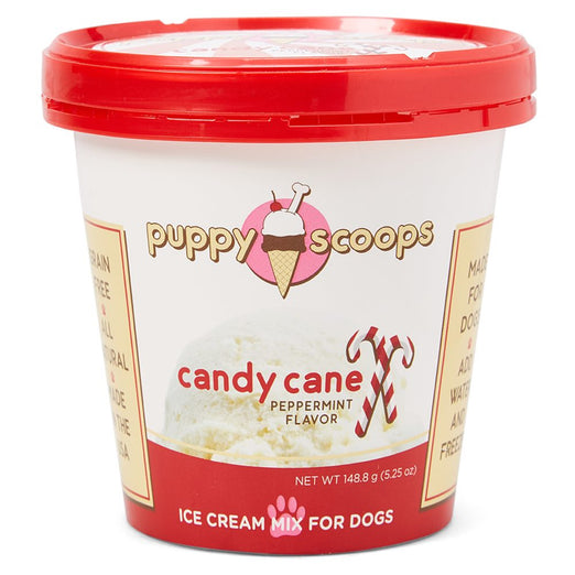 Puppy Scoops Candy Cane Flavour Ice Cream Mix For Dogs 5.25oz - Kohepets