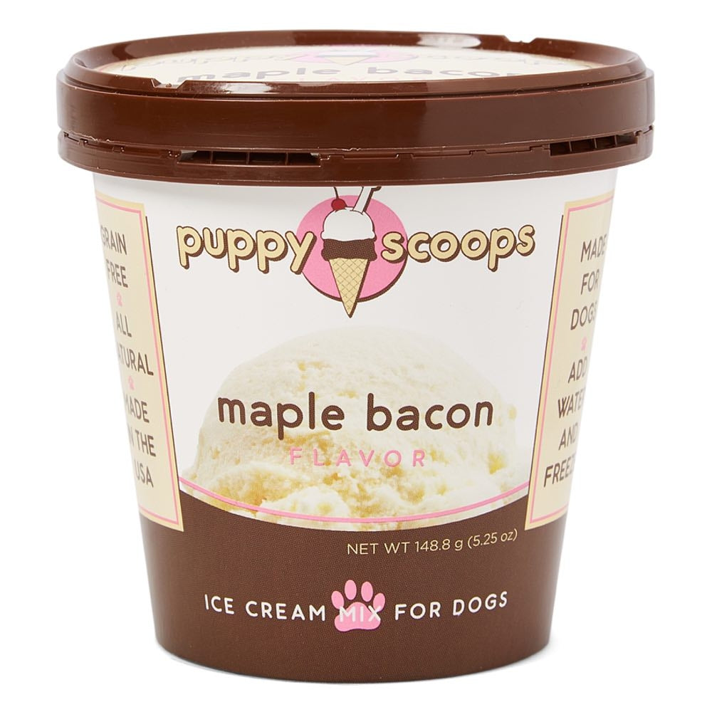 Puppy Scoops Maple Bacon Flavour Ice Cream Mix For Dogs - Kohepets