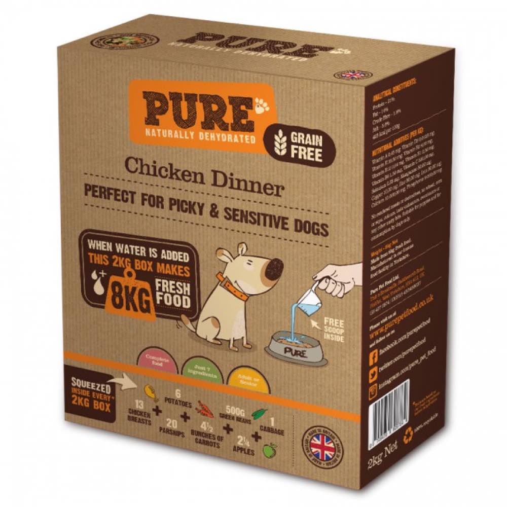 PURE Chicken Dinner Dehydrated Grain-Free Dog Food - Kohepets