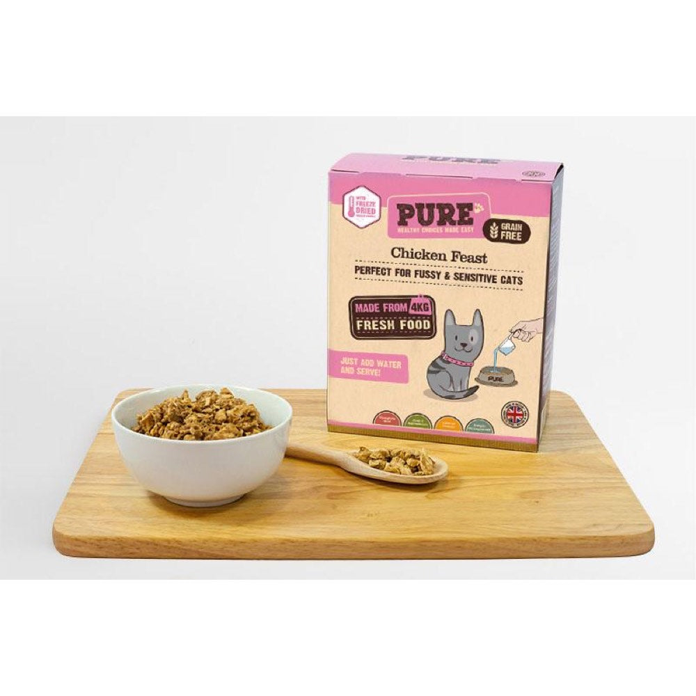 ‘FREE 200G W/ 1KG’: PURE Chicken Feast Freeze Dried Cat Food - Kohepets