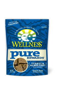 Wellness Pure Rewards Grain-Free Turkey & Salmon Jerky Dog Treat 170g - Kohepets